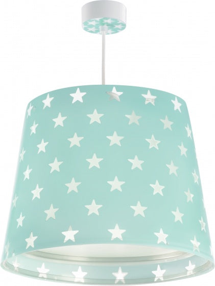 hanglamp Stars glow in the dark 33 cm 60W turquoise