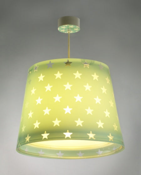 hanglamp Stars glow in the dark 33 cm 60W turquoise