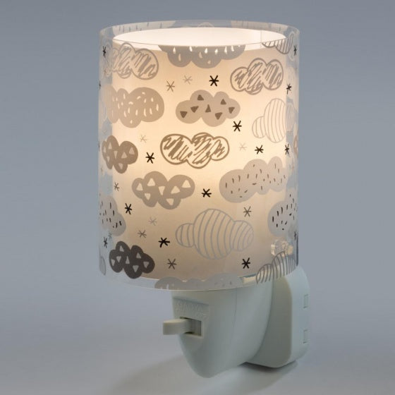 nachtlamp Clouds 14 cm grijs