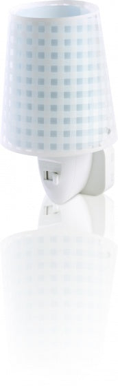 nachtlamp Vichy 14 cm blauw