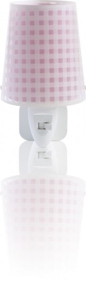 nachtlamp Vichy 14 cm roze