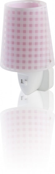 nachtlamp Vichy 14 cm roze