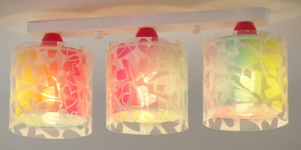 plafondlamp 3-lamps Cuore 51 cm