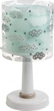 tafellamp Clouds junior 15 x 30 cm E14 40W turquoise