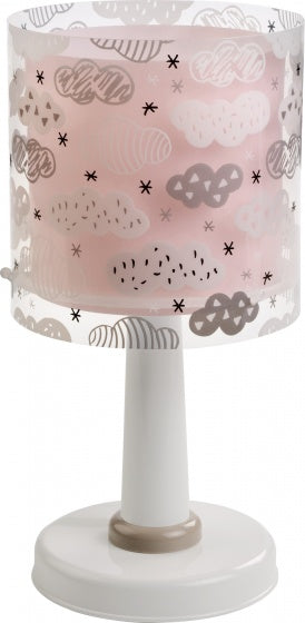 tafellamp Clouds meisjes 15 x 30 cm E14 40W roze