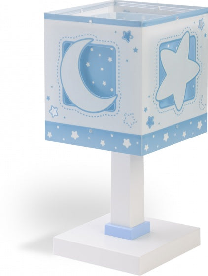 tafellamp Moonlight junior 14 x 29 cm E14 40W blauw