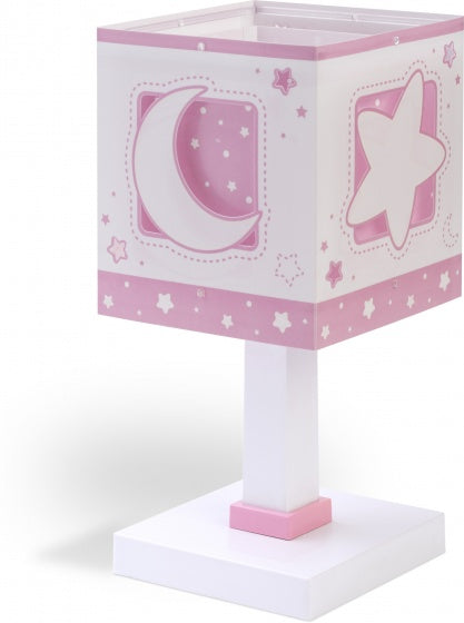 tafellamp Moonlight junior 14 x 29 cm E14 40W roze