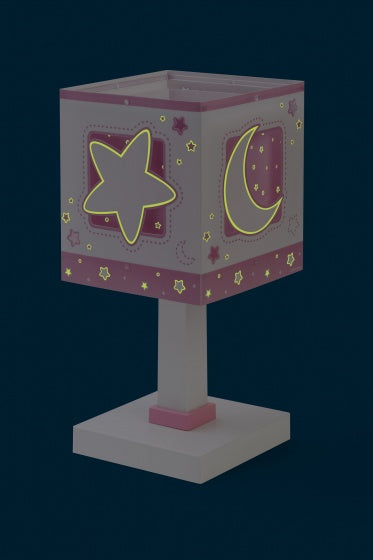 tafellamp Moonlight junior 14 x 29 cm E14 40W roze