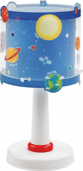 tafellamp Planets glow in the dark 30 cm E14 40W blauw