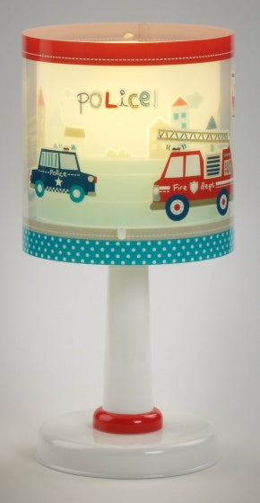 tafellamp Police glow in the dark junior 30 cm E14 40W
