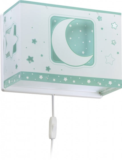wandlamp maan junior 31 cm E27 60W groen
