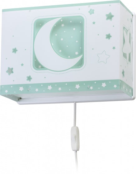 wandlamp maan junior 31 cm E27 60W groen
