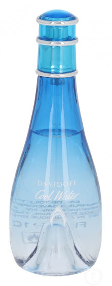 eau de toilette Cool Water dames 100 ml transparant/blauw