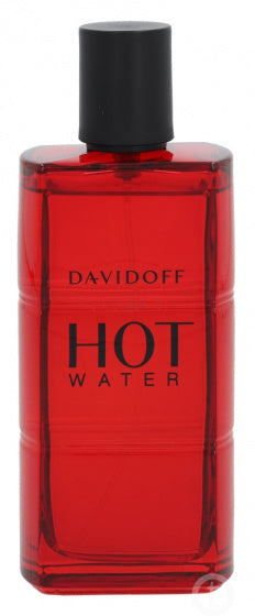 eau de toilette Hot Water heren 100 ml transparant/rood