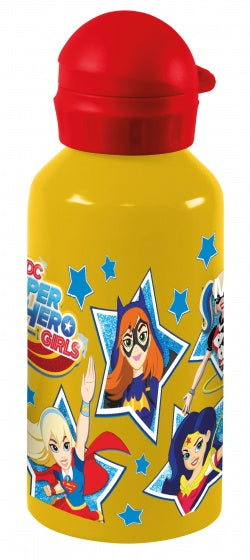 drinkfles aluminium Super Hero Girls 500 ml geel