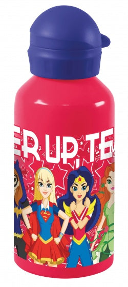 drinkfles aluminium Super Hero Girls 500 ml rood