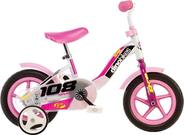 108L-Girl 10 Inch 17 cm Meisjes Doortrapper Wit