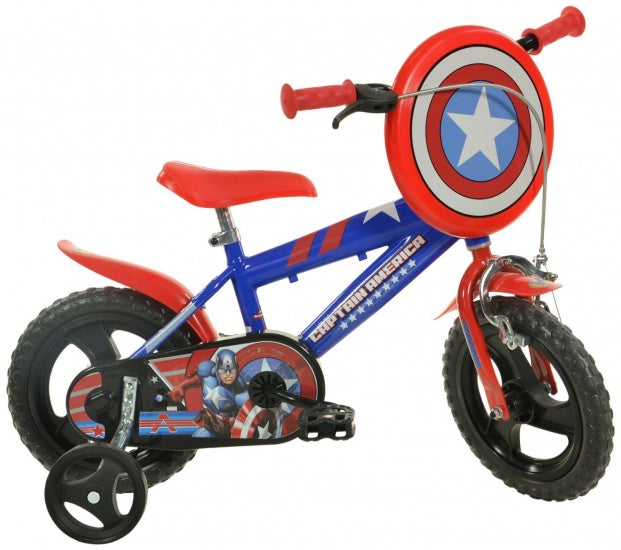 412UL-CA Captain America 12 Inch 21 cm Jongens Knijprem Blauw