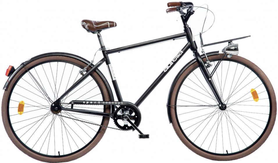 Aurelia 28 Inch 50 cm Heren V-Brakes Zwart/Bruin