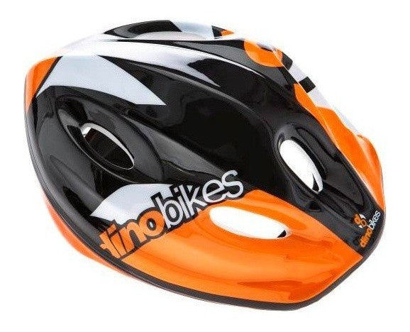 fietshelm Casco junior 52-56 cm oranje/zwart