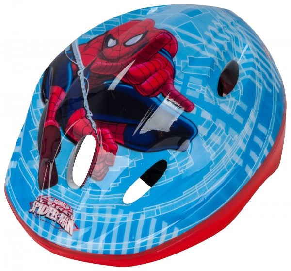 Kinderhelm Spiderman 52-56 cm lichtblauw