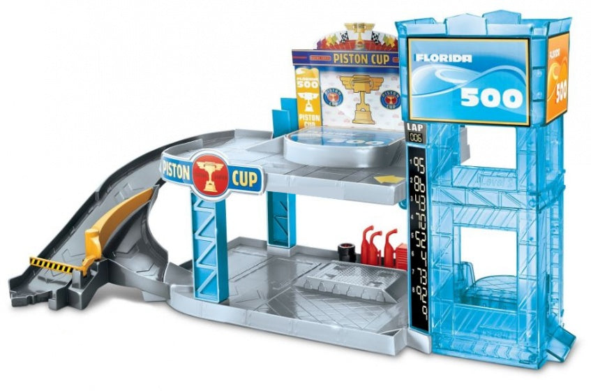 Cars 3 speelset Piston Cup garage jongens lichtblauw