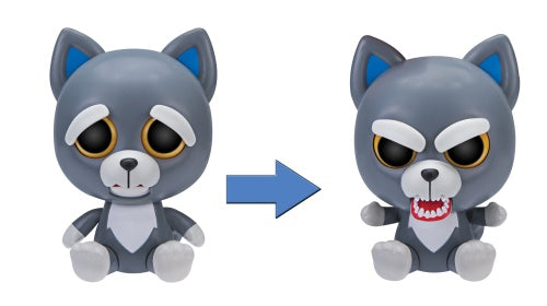 Feisty Pets - Sammy Suckerpunch 11 cm grijs/blauw