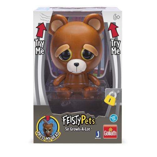 Feisty Pets - Sir Growls-A-Lot 11 cm bruin