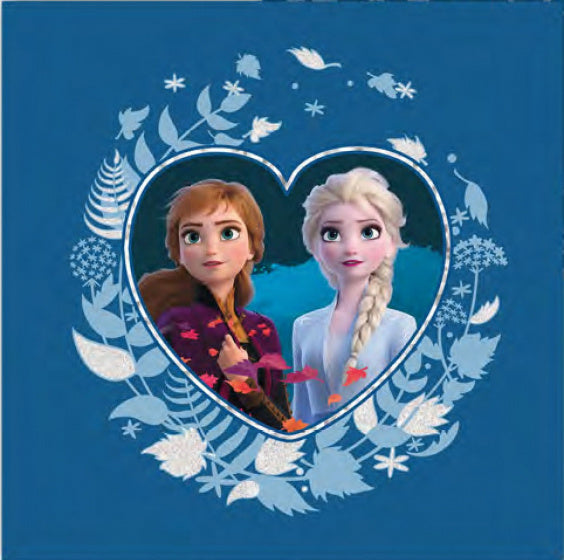 Frozen 2 pyjamakussen 40 x 40 cm Elsa en Anna blauw