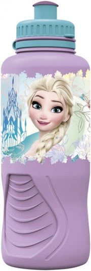 Frozen Floral drinkfles 400 ml roze/lichtblauw