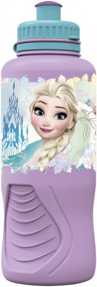 Frozen Floral drinkfles 400 ml roze/lichtblauw