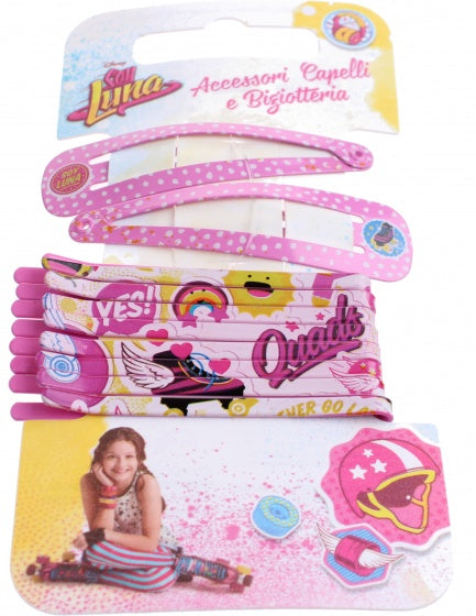 haarspeldjes Soy Luna 10-delig roze