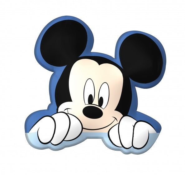 Mickey Mouse-vorm kussen 35 x 35 cm blauw