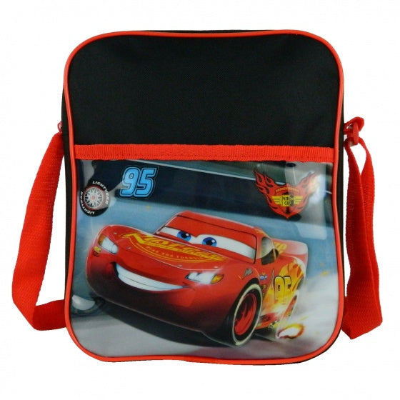 schoudertas Cars 24 x 20 x 4 cm rood/zwart