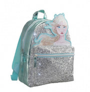 rugzak Frozen glitters 31 cm lichtblauw