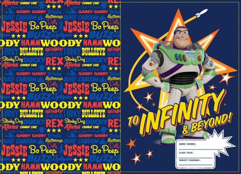 Toy Story 4 schoolschrift A5-formaat rood