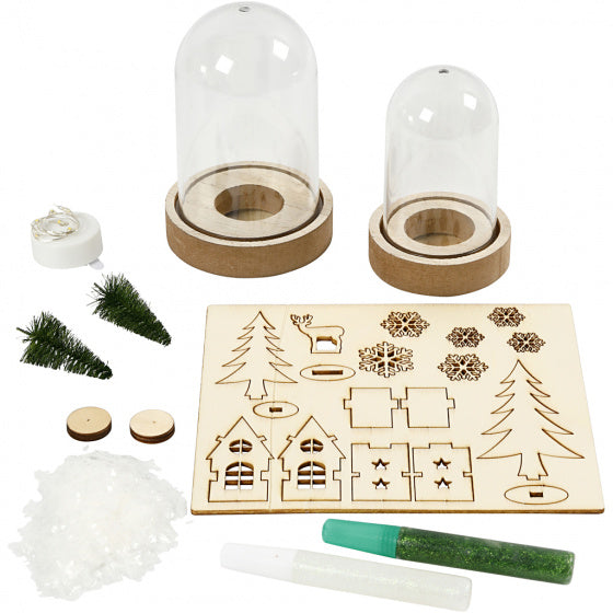 stolpenset kerstdecoratie 2 stuks 10/12