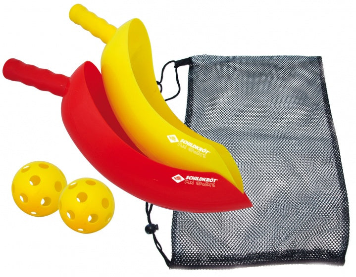 gooi- en vangspel 37 cm 4-delig rood/geel