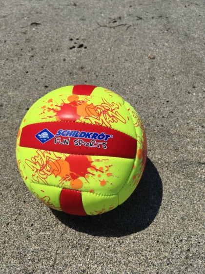 mini-beachvolleybal geel maat 2