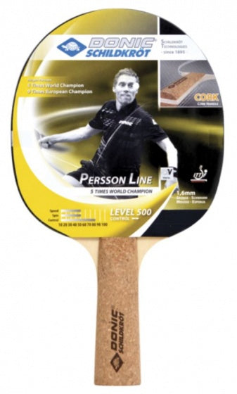 tafeltennisbat Persson 500 zwart