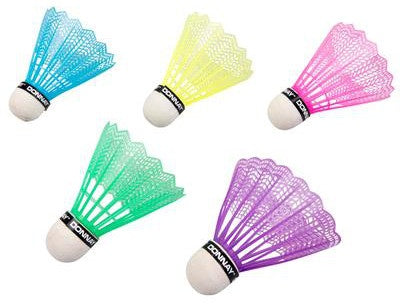Badminton shuttles 5 stuks multicolor