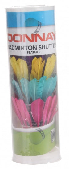 Badminton shuttles veren multicolor 5 stuks