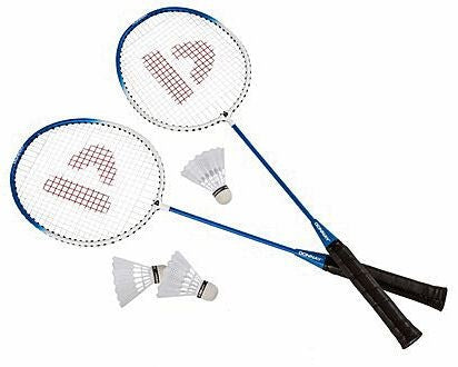 Badmintonset HTF staal blauw per set