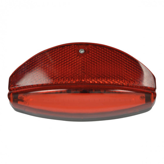 achterlicht met reflector COB led batterijen zwart/rood