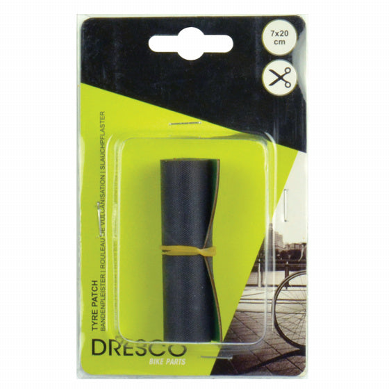 bandenplak-knippleister 7 x 20 cm rubber zwart/groen