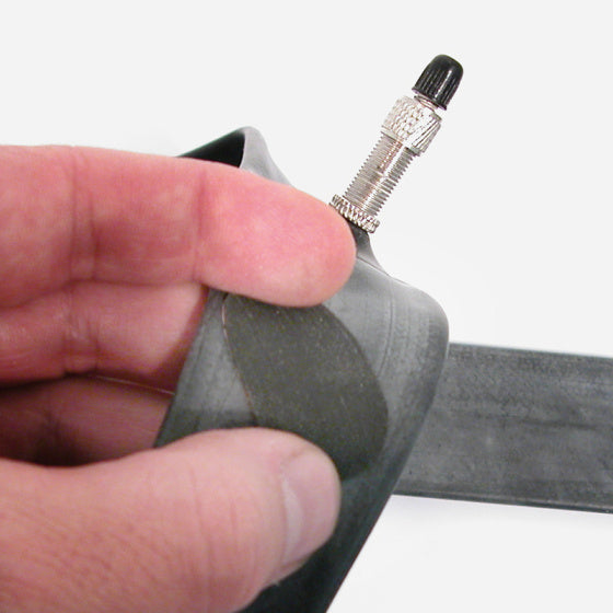 bandenplak-knippleister 7 x 20 cm rubber zwart/groen
