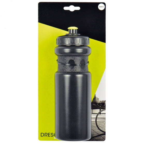 bidon 600 ml 29 cm zwart