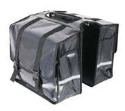 dubbele fietstas Transporter 40 liter bisonyl zwart
