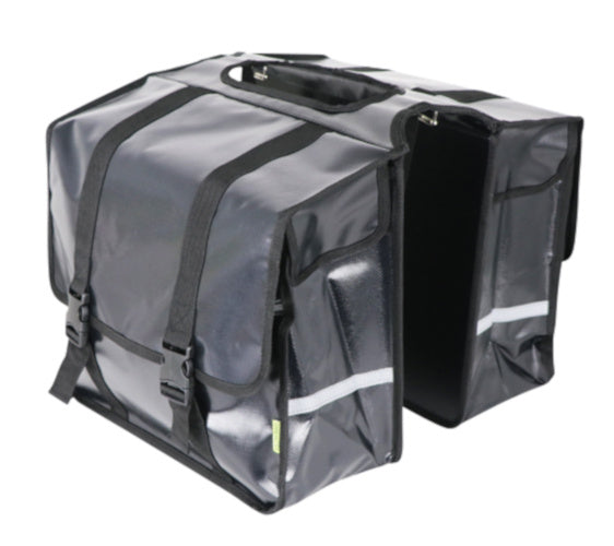 dubbele fietstas Transporter 40 liter bisonyl zwart