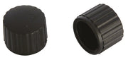 dynamodopjes anti-slip 23 mm zwart 2 stuks